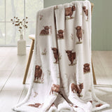 Catherine Lansfield Angus Highland Cow Throw
