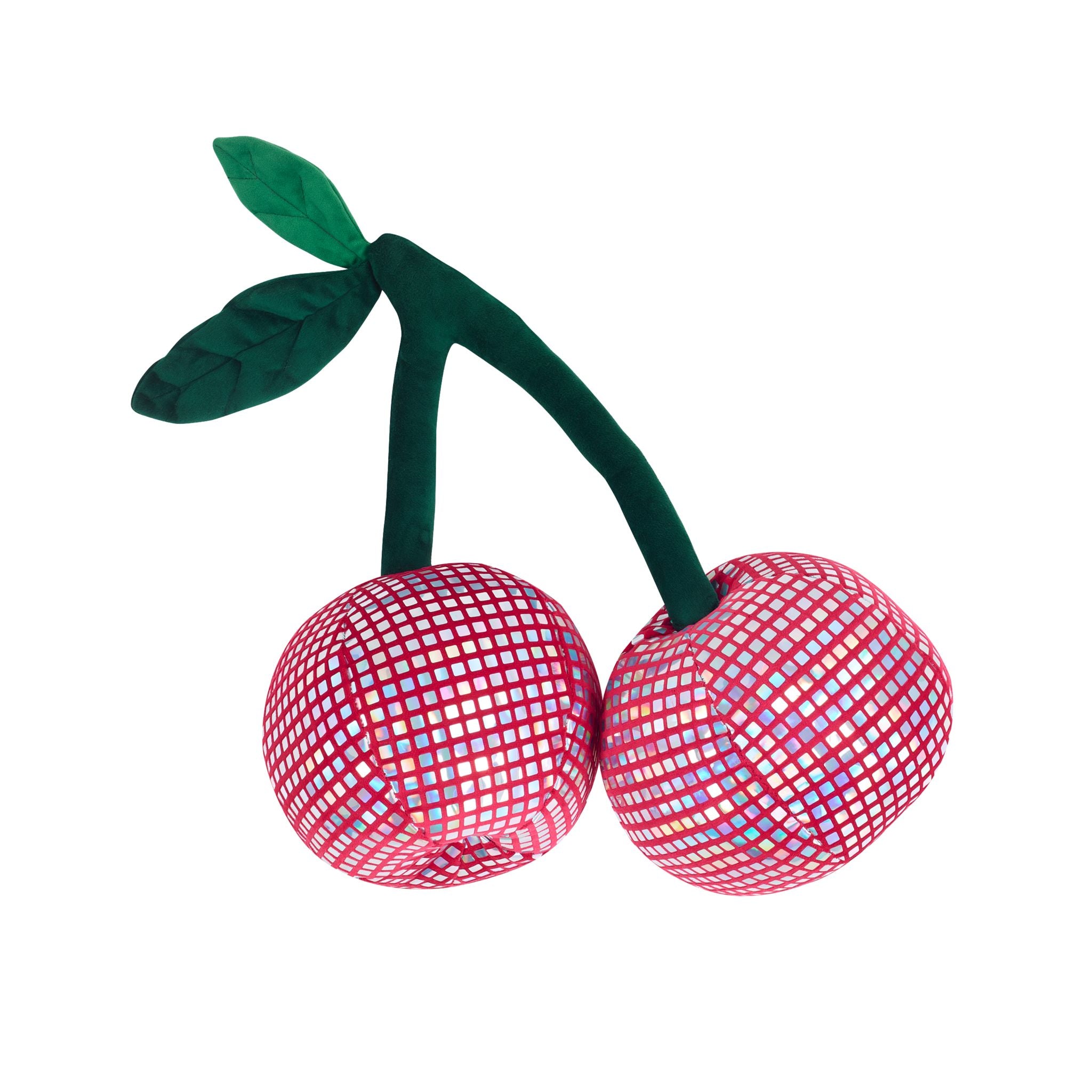 Catherine Lansfield Disco Cherries 3D Cushion Pink - Disco Cherries 3D Cushion Pink Sterling Home 3