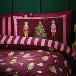 Catherine Lansfield Nutcracker Purple Duvet Set Single - Nutcracker Plum Duvet Set Single Sterling Home 3