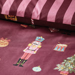 Catherine Lansfield Nutcracker Purple Duvet Set Single - Nutcracker Plum Duvet Set Single Sterling Home 4