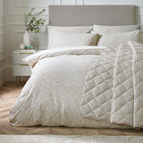 Catherine Lansfield Corded Leaves Duvet Set