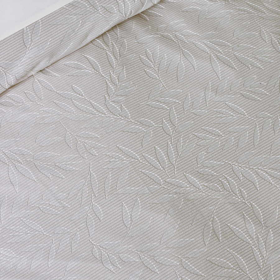 DISC Corded Leaves Duvet Set Super King Sterling Home 3