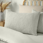 Catherine Lansfield Crinkle Seersucker Green Duvet Set - Crinkle Seersucker Green Duvet Set King Sterling Home 2
