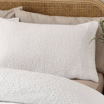 Catherine Lansfield Crinkle Seersucker White Duvet Set - Crinkle Seersucker White Duvet Set King Sterling Home 2