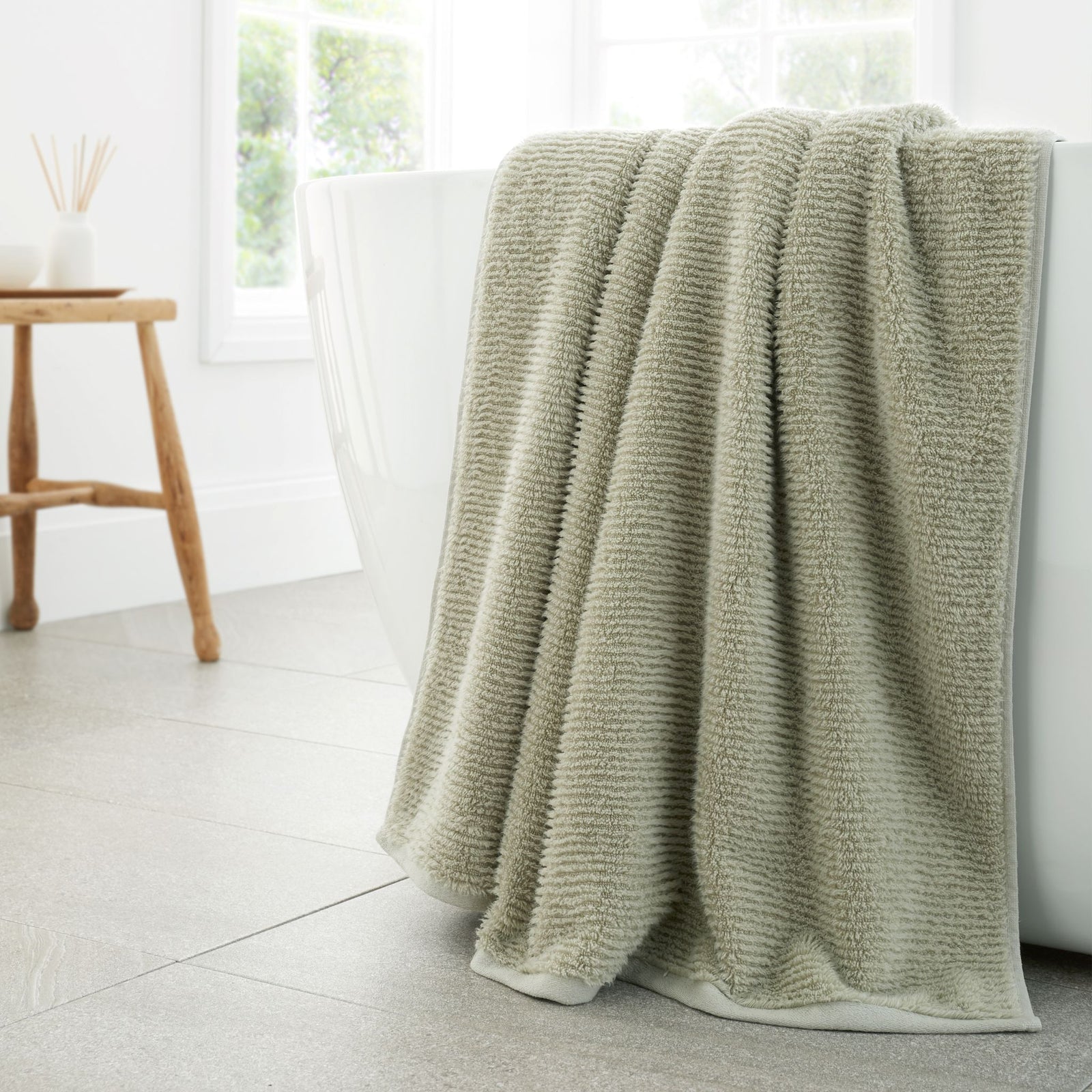 Bianca Soft Spa Towel Green - Soft Spa Bath Sheet Green Sterling Home 2