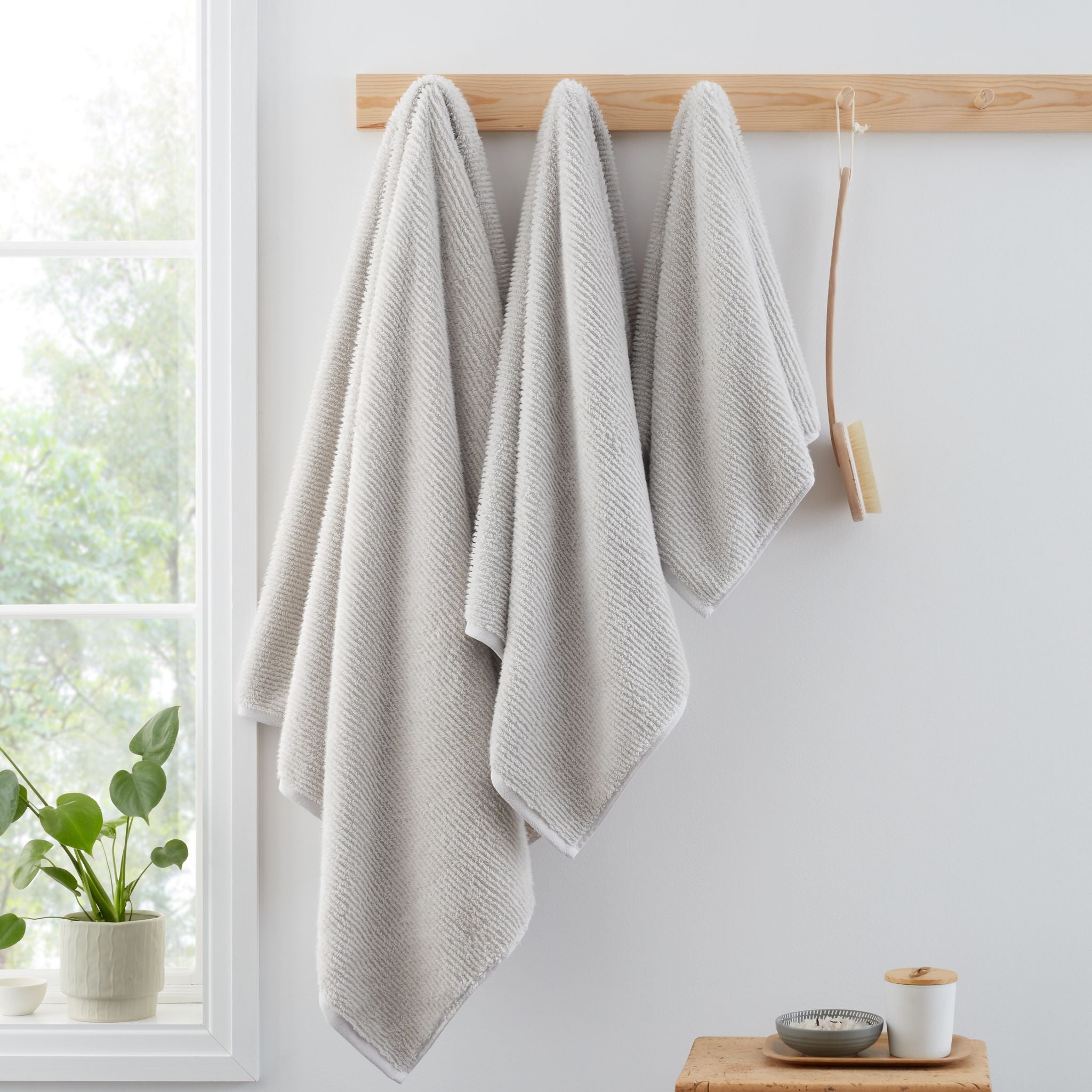 Bianca Soft Spa Towel Grey - Soft Spa Bath Sheet Grey Sterling Home 1