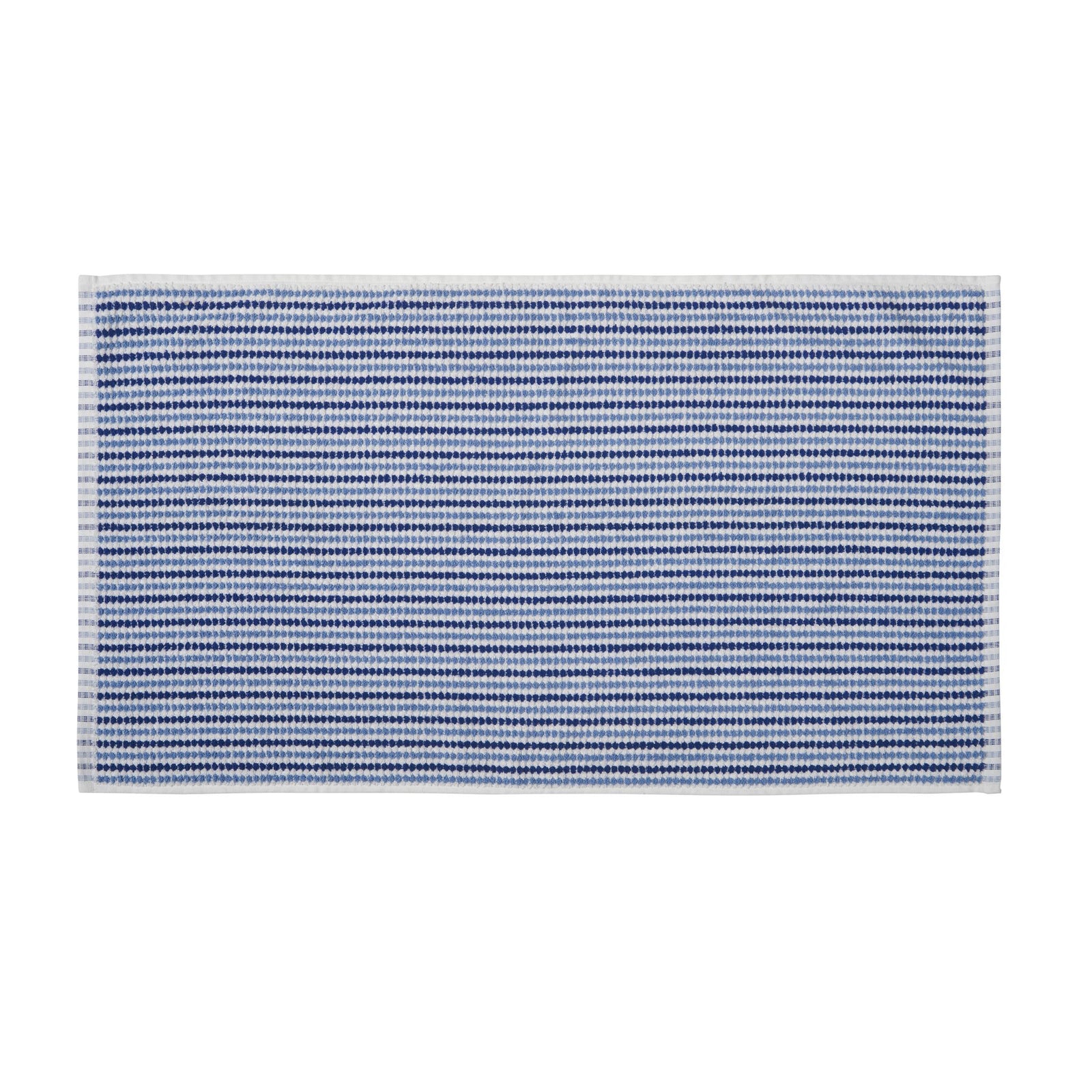 Catherine Lansfield Rice Weave Stripe Towel Blue - Rice Weave Stripe Bath Towel Blue Sterling Home 3