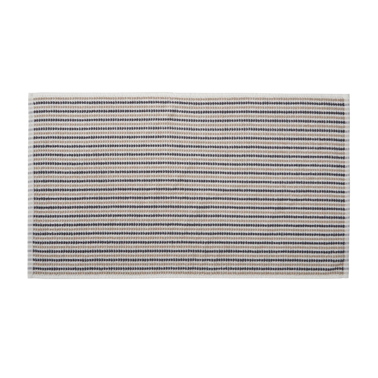 Catherine Lansfield Rice Weave Stripe Towel Grey - Rice Weave Stripe Bath Towel Grey Sterling Home 3