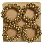 Gold Iron Napkin Rings - Gold Iron Napkin Rings Sterling Home 1