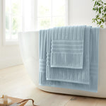 Bianca Hotel Towel Blue - Hotel Bath Towel Blue Sterling Home 1