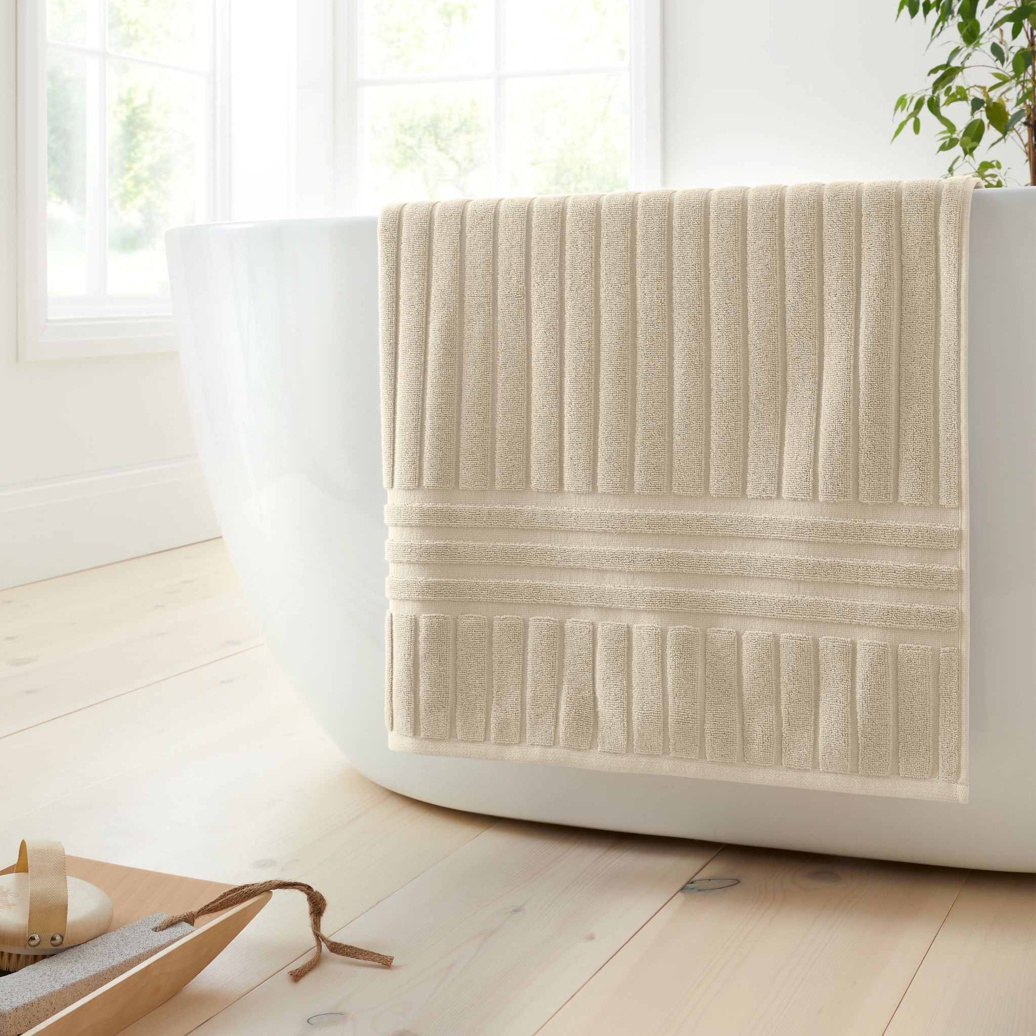 Bianca Hotel Towel Natural - Hotel Bath Towel Natural Sterling Home 2