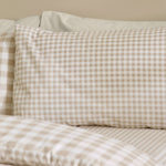 Catheine Lansfield Bamford Gingham Cream Check Duvet Set - SALE Bamford Gingham Natural Check Duvet Set Double Sterling Home 4