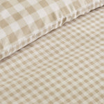 Catheine Lansfield Bamford Gingham Cream Check Duvet Set - SALE Bamford Gingham Natural Check Duvet Set Double Sterling Home 3