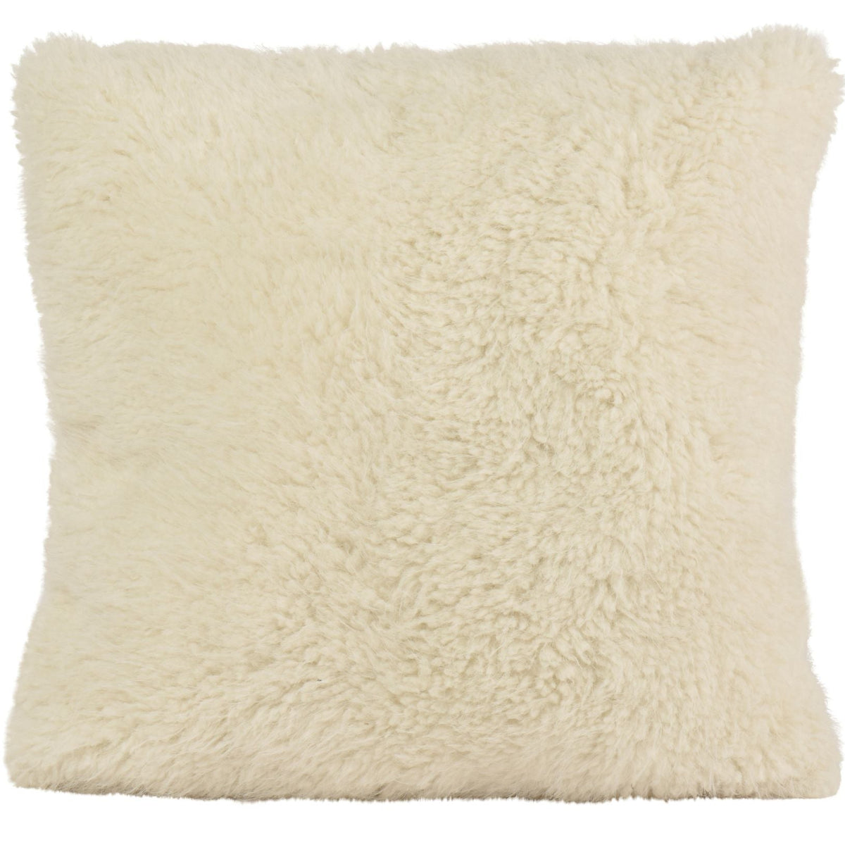 Cream Faux Fur Cushion 45CM - Cream Faux Fur Cushion 45CM Sterling Home 1