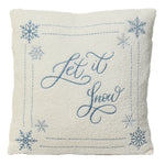 Let It Snow Stitched Cushion - Let It Snow Stitched Cushion 45CM Sterling Home 1