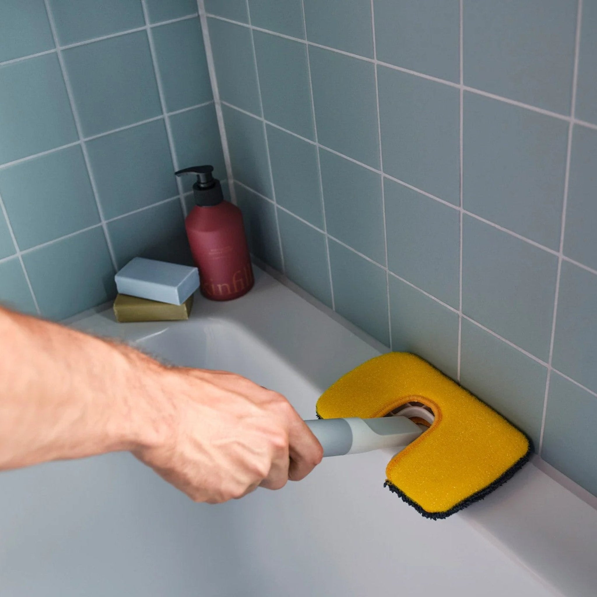 Joseph Joseph Grey Surface Scrubber Tool - Dual Sided Surface Scrubber Sterling Home 2