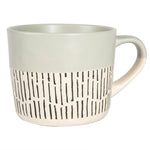 Dash Two Tone Grey Mug - Two Tone Dash Grey Mug Sterling Home 3