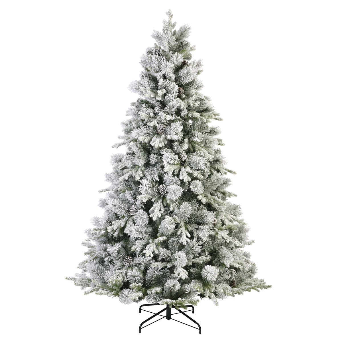 Lausanne Fir Snowy 7ft Tree Artificial Tree - Lausanne Fir Snowy 210CM Sterling Home 1