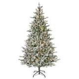 Allison Pine Snowy 7ft Prelit Artificial Tree