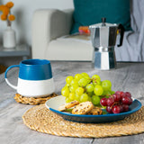 Flecked Two Tone Blue Mug