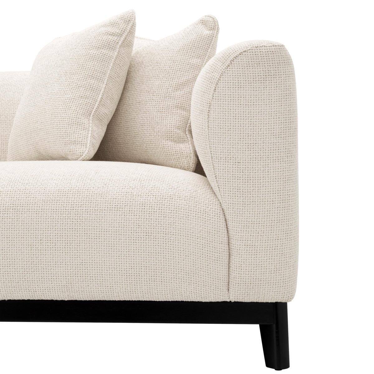 Eichholtz Corso 2 Seater Sofa Lyssa Off-White Black Finish Base - 2 Seater Sofa Lyssa Off-White 2 Seater Sofas Sterling Home 6