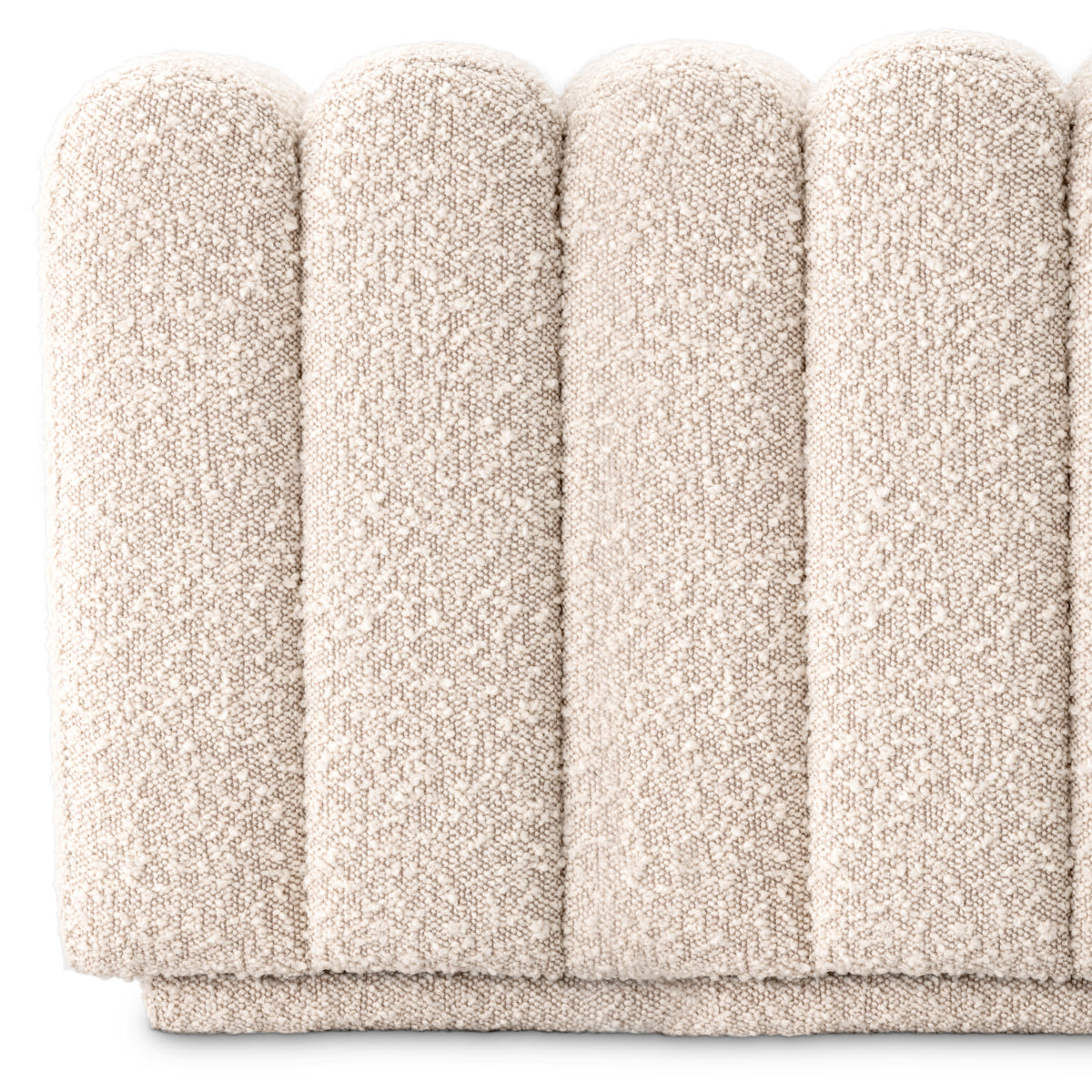 Eichholtz Bente Bench Stool Boucle Cream - Bench Stool Boucle Cream Footstools Sterling Home 6