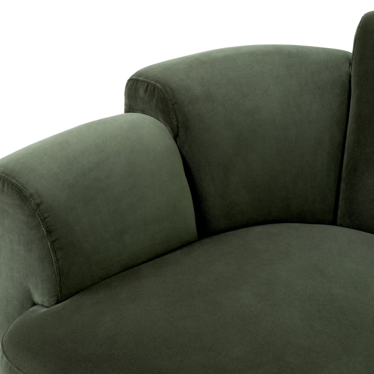 Eichholtz Marbella Swivel Armchair Torrin Green Velvet - Swivel Armchair Torrin Green Velvet Armchairs Sterling Home 6