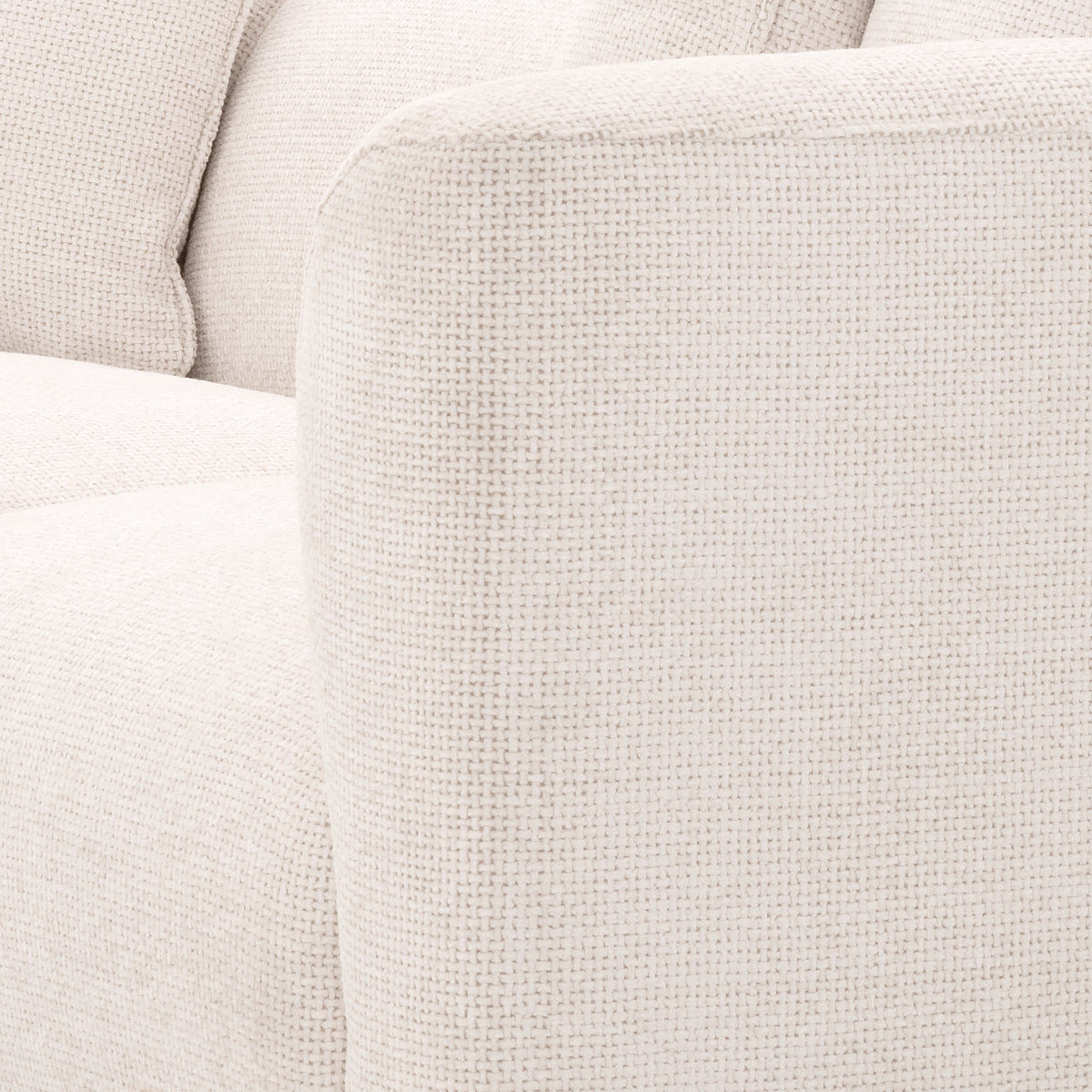 Eichholtz Corso 3 Seater Sofa Lyssa Off-White Black Finish Base - 3 Seater Sofa Lyssa Off-White 3 Seater Sofas Sterling Home 6