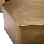 Eichholtz Veenazza Coffee Table Set Of 3 Vintage Brass Finish - Coffee Table Set of 3 Vintage Brass Finish Side Tables Sterling Home 6