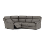 Fara Small Corner Recliner Sofa - Combination 4 1 Corner 2 with 2 Power Recliners Cat 25S - Left Hand Facing - Power Recliner with USB Sterling Home 10 NCS-042E ELEPHANT