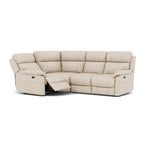 Fara Small Corner Recliner Sofa - Combination 4 1 Corner 2 with 2 Power Recliners Cat 25S - Left Hand Facing - Power Recliner with USB Sterling Home 6 NCS-156E FROST