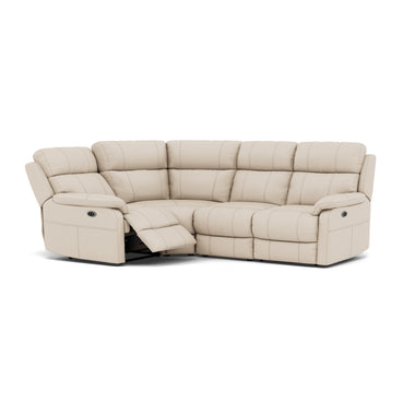 Fara Small Corner Recliner Sofa - Combination 4 1 Corner 2 with 2 Power Recliners Cat 25S - Left Hand Facing - Power Recliner with USB Sterling Home 6 NCS-156E FROST