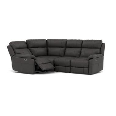 Fara Small Corner Recliner Sofa - Combination 4 1 Corner 2 with 2 Power Recliners Cat 25S - Left Hand Facing - Power Recliner with USB Sterling Home 11 NCS-180E SLATE GREY