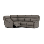 Fara Small Corner Recliner Sofa - Combination 4 1 Corner 2 with 2 Power Recliners Cat 25S - Left Hand Facing - Power Recliner with USB Sterling Home 14 NCS-232E GRANITE