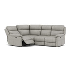 Fara Small Corner Recliner Sofa - Combination 4 1 Corner 2 with 2 Power Recliners Cat 25S - Left Hand Facing - Power Recliner with USB Sterling Home 8 NCS-251E GREY