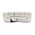 Fara Small Corner Recliner Sofa - Combination 4 1 Corner 2 with 2 Power Recliners Cat 25S - Left Hand Facing - Power Recliner with USB Sterling Home 5 NCS-744D STAR WHITE