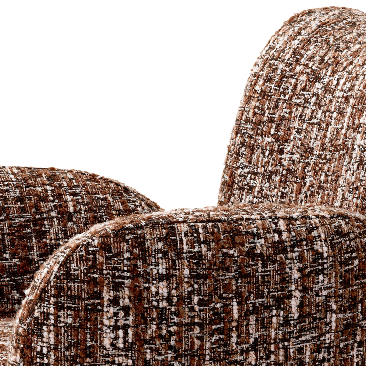 Eichholtz Merida Swivel Chair Boucle Sonata Red - Swivel Chair Boucle Sonata Red Armchairs Sterling Home 6