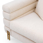 Eichholtz York Armchair Boucle Cream Brushed Brass Legs - Armchair Boucle Cream Armchairs Sterling Home 6