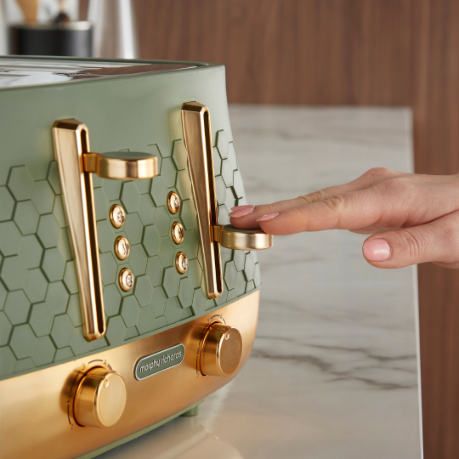 Morphy Richards Cassini 4 Slice Toaster Green - Cassini 4 Slice Toaster Green Sterling Home 3