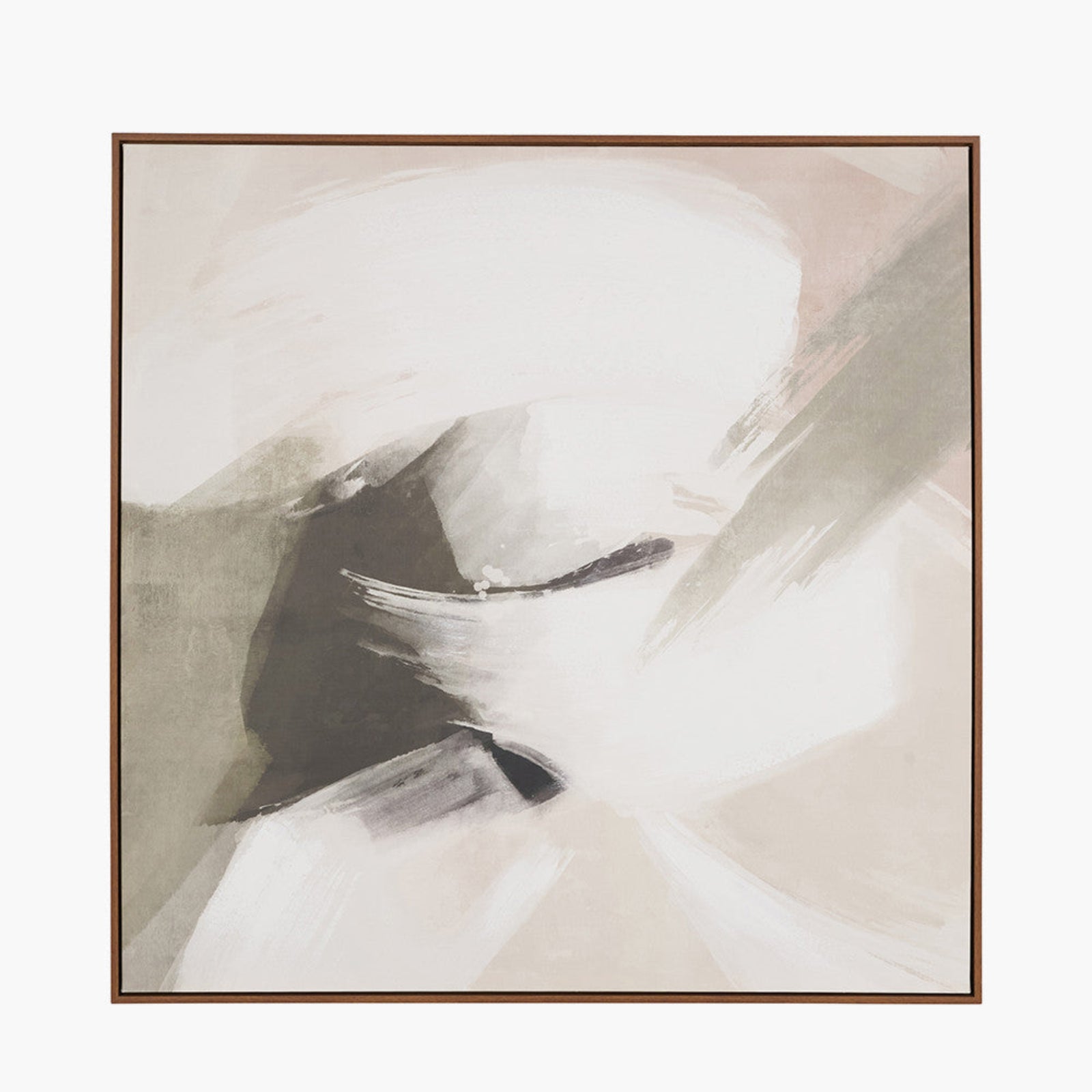 Monochrome Abstract Square Canvas - Monochrome Abstract Square Canvas 100CM Sterling Home 2