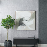 Monochrome Abstract Square Canvas 100Cm - Monochrome Abstract Square Canvas 100Cm Sterling Home 1