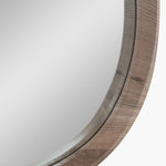 Natural Wood Curved Wall Mirror 67X58Cm - Natural Wood Curved Wall Mirror 67X58Cm Sterling Home 3