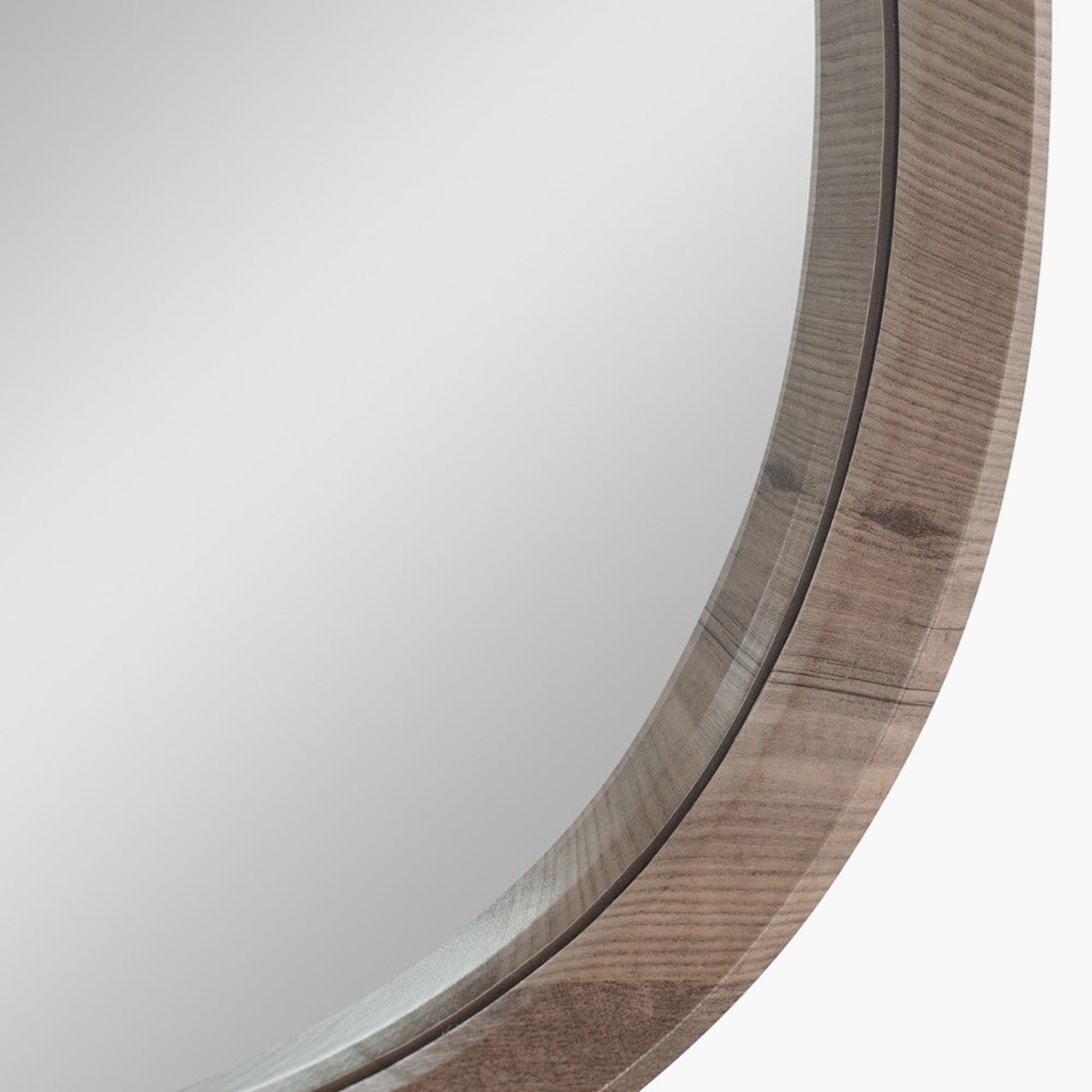 Natural Wood Curved Wall Mirror 67X58Cm - Natural Wood Curved Wall Mirror 67X58Cm Sterling Home 3