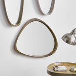 Natural Wood Curved Wall Mirror 67X58Cm - Natural Wood Curved Wall Mirror 67X58Cm Sterling Home 1