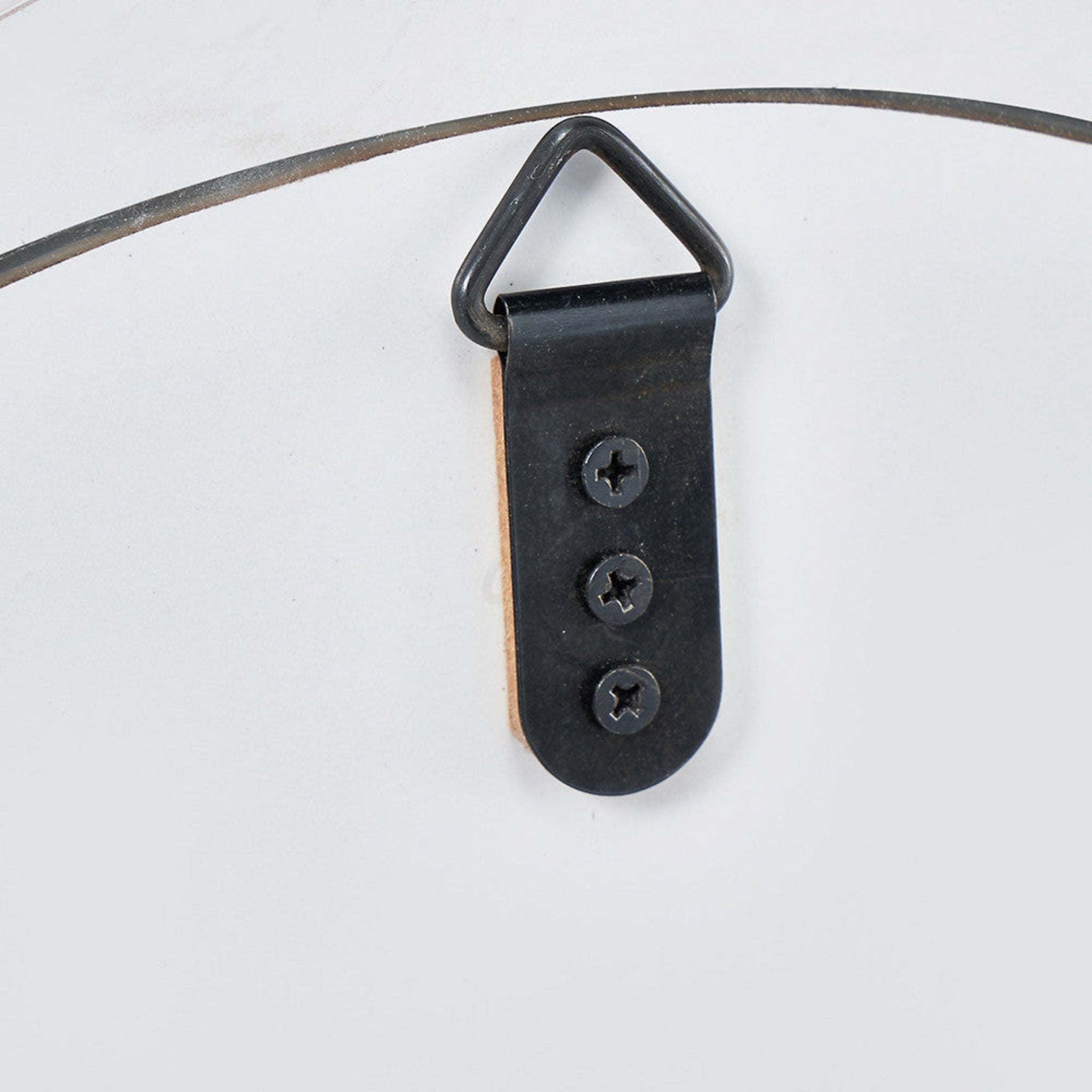 Grey Oak Wood Curved Wall Mirror 67x58Cm - Grey Oak Wood Curved Wall Mirror 67x58Cm Sterling Home 3