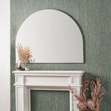 Brushed Gold Wide Arch Wall Mirror