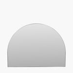 Brushed Silver Wide Arch Wall Mirror 120x90Cm - Brushed Silver Wide Arch Wall Mirror 120x90Cm Sterling Home 2