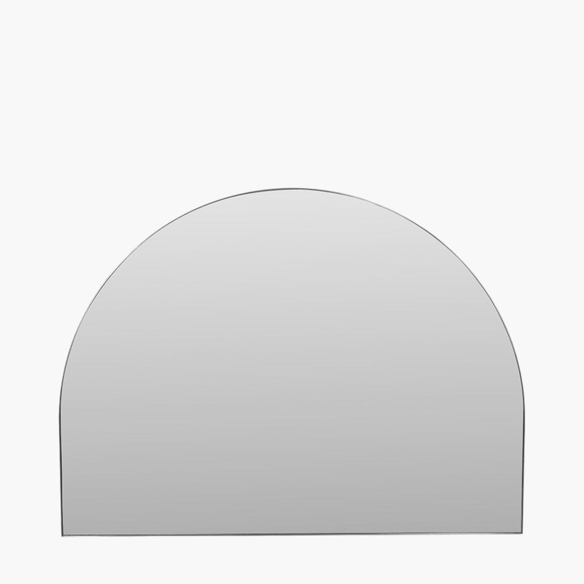 Brushed Silver Wide Arch Wall Mirror 120x90Cm - Brushed Silver Wide Arch Wall Mirror 120x90Cm Sterling Home 2