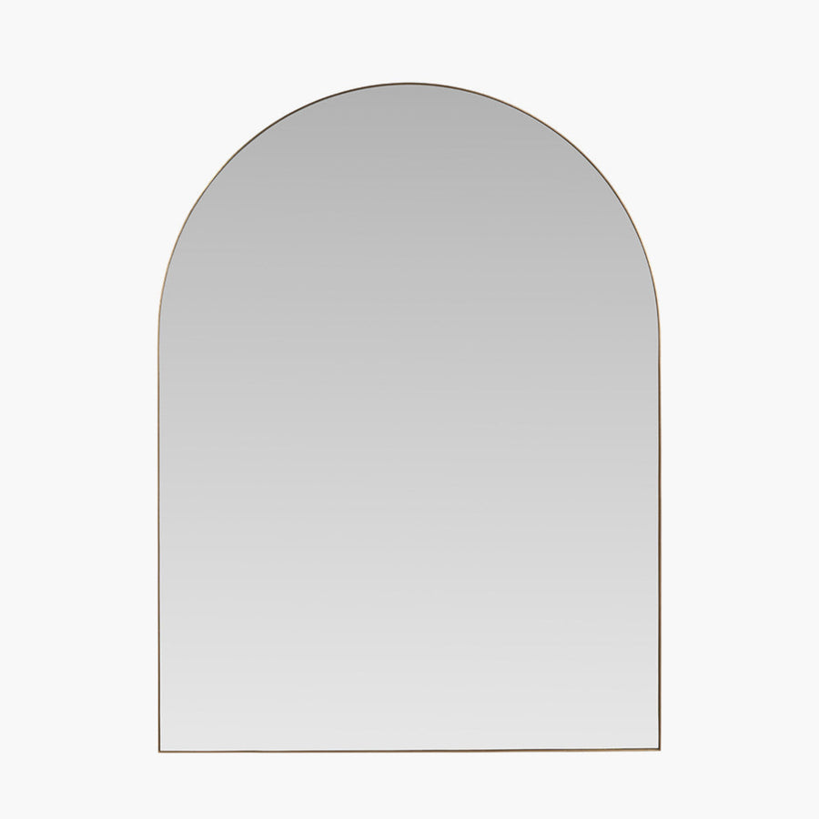 Brushed Gold Tall Arch Wall Mirror 90x120Cm - Brushed Gold Tall Arch Wall Mirror 90x120Cm Sterling Home 2