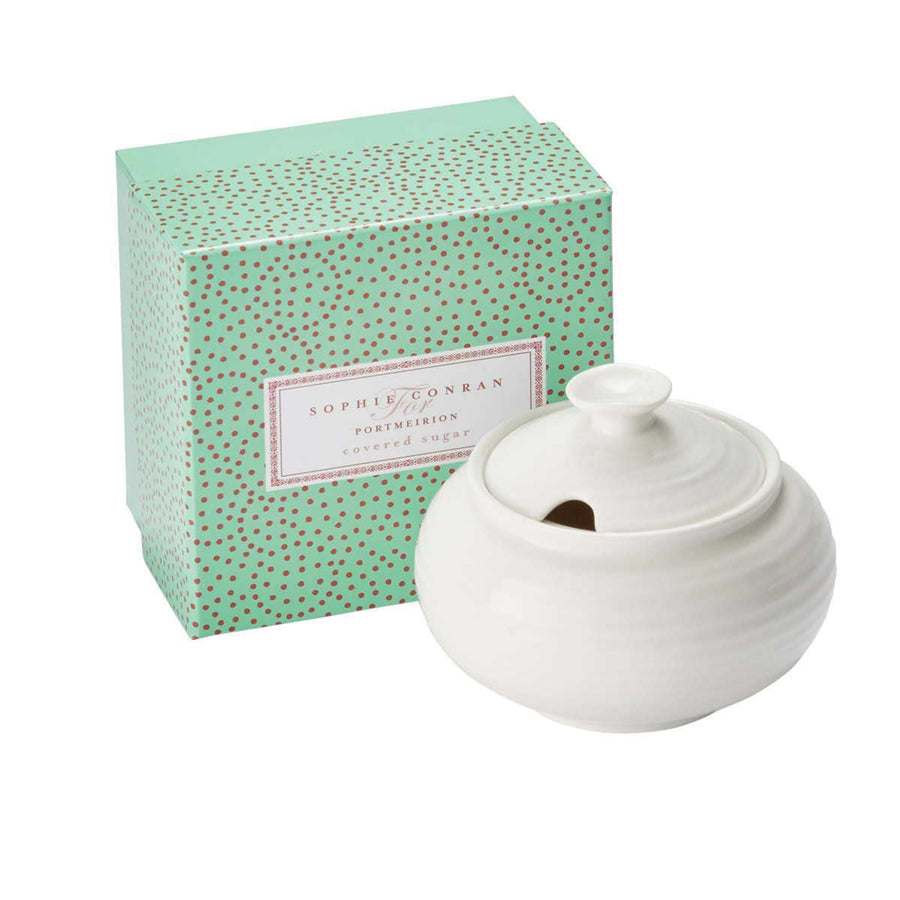Sophie Conran White Sugar Dish - SC White Covered Sugar Dish Sterling Home 2
